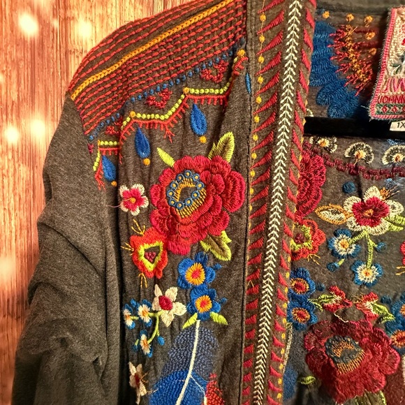 Johnny Was Multicolor Embroidered Cardigan - Picture 2 of 15